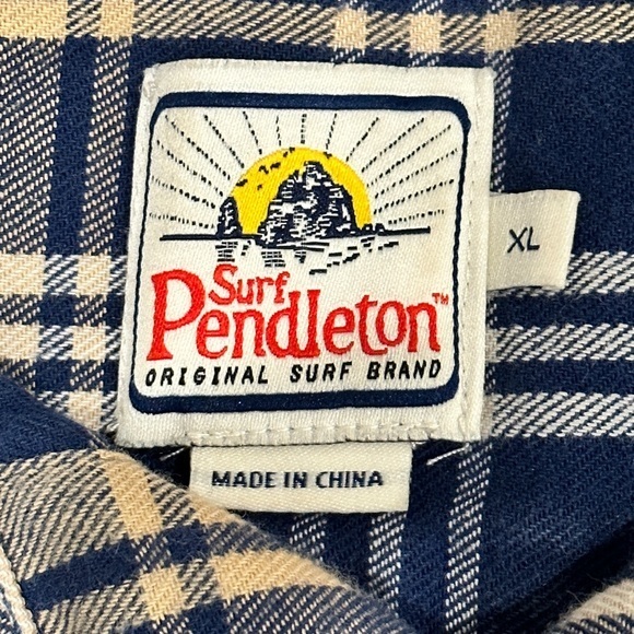 Surf Pendleton‎ Plaid Button Down Shirt - Picture 4 of 4